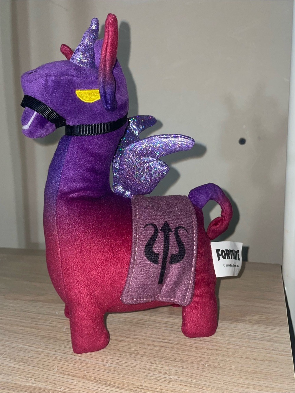 Fortnite Dark Llamacorn 8” Stuffed Plush Llama Unicorn Sparkly Wings Horn 2019